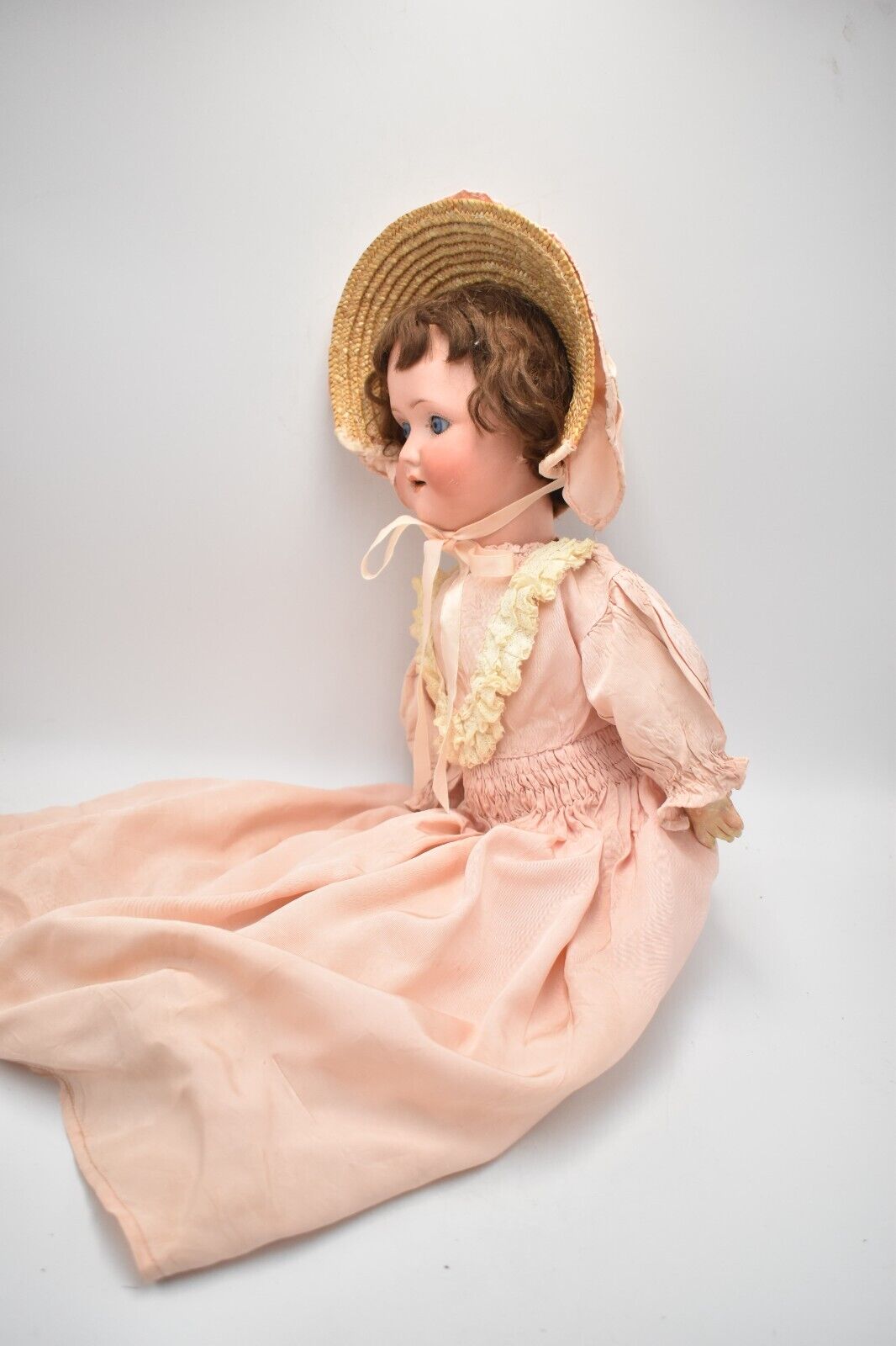 Antique Schoenau & Hoffmeister 1909-3 German Bisque Doll – Blue Sleeping Eyes