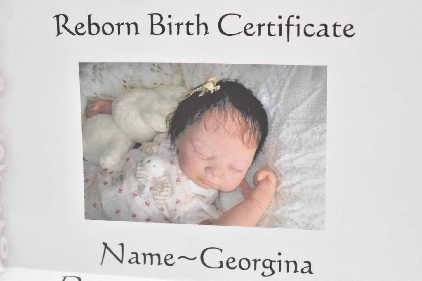 Reborn Baby Girl One Of A Kind Life-Like Doll - Georgina by Tina Elaine