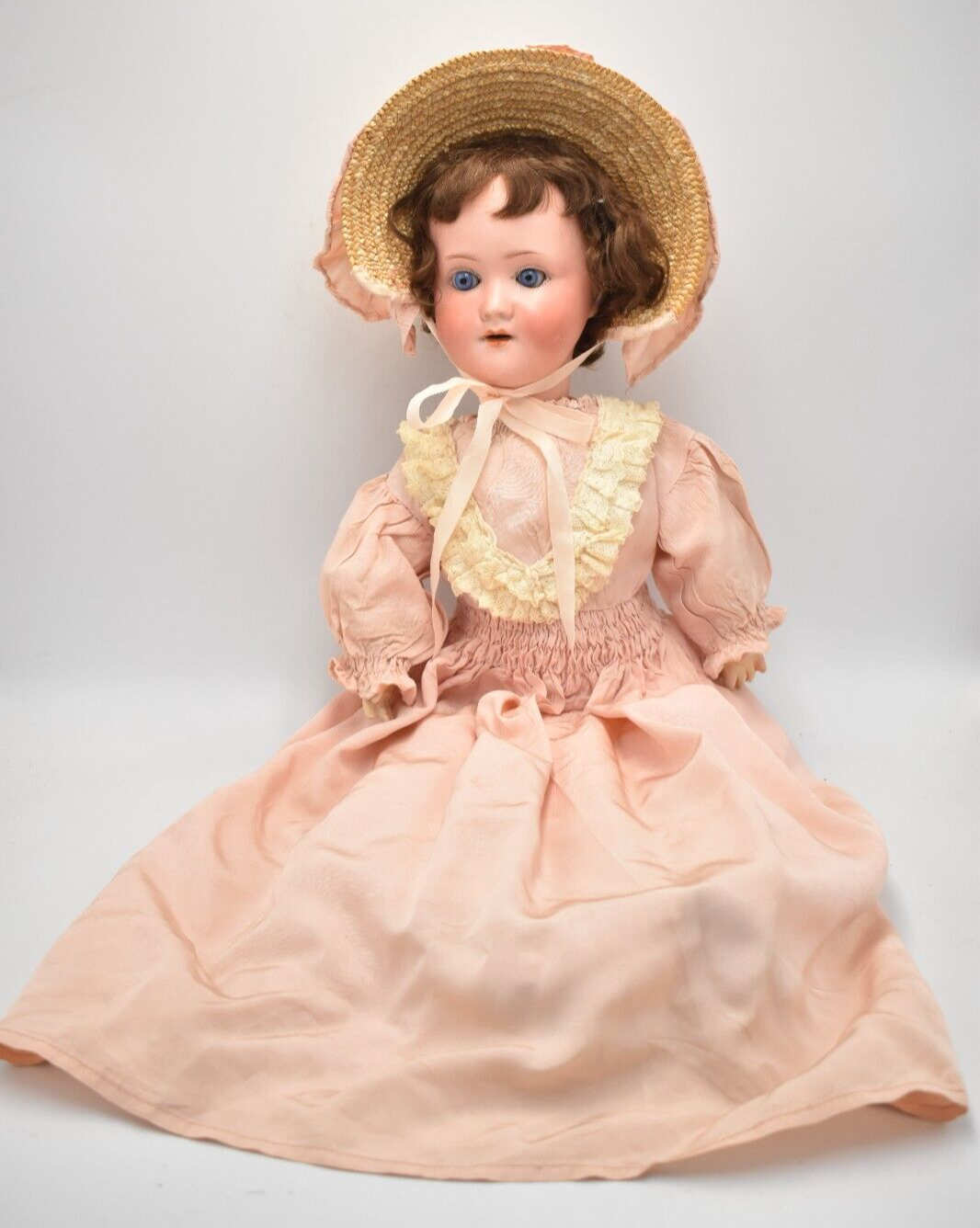 Antique Schoenau & Hoffmeister 1909-3 German Bisque Doll – Blue Sleeping Eyes