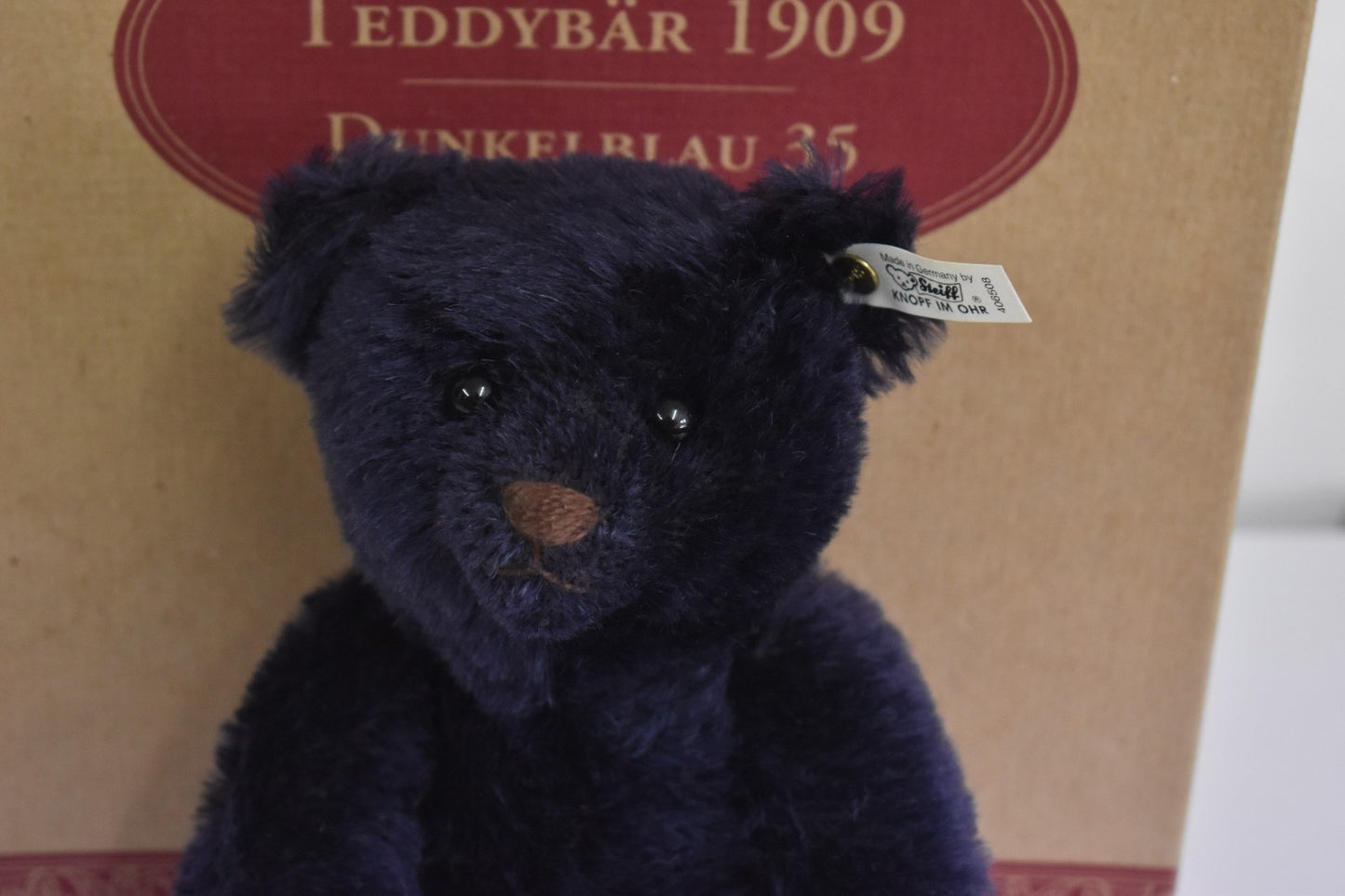 Steiff Dark Blue 1909 Replica Bear – 406508 – Limited Edition – Mohair