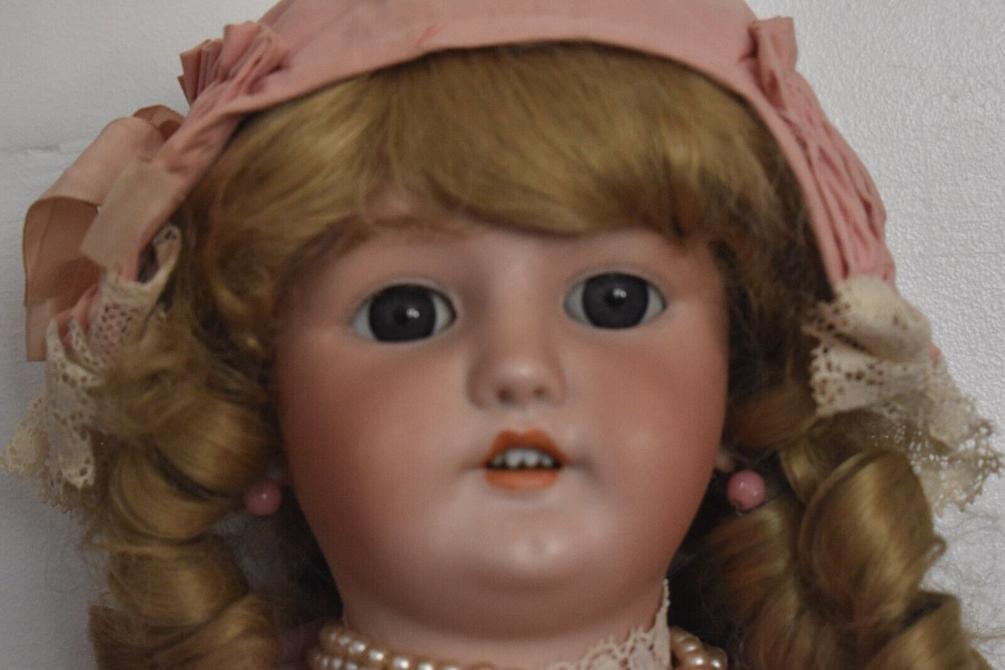 Antique CM Bergmann Simon & Halbig 13 1/2 Bisque Composite Girl Doll