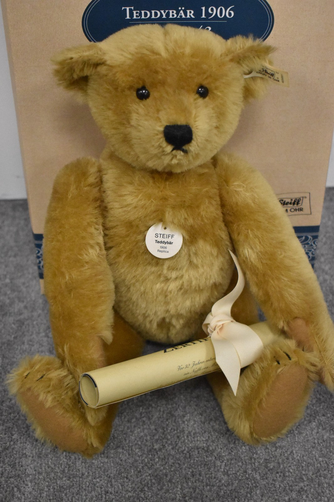 Steiff 1906 Blonde 1994 Replica Teddy Bear 405891 Limited Edition