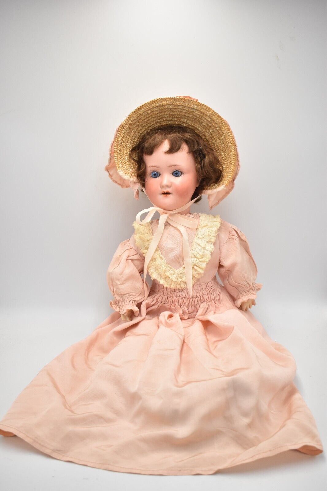 Antique Schoenau & Hoffmeister 1909-3 German Bisque Doll – Blue Sleeping Eyes