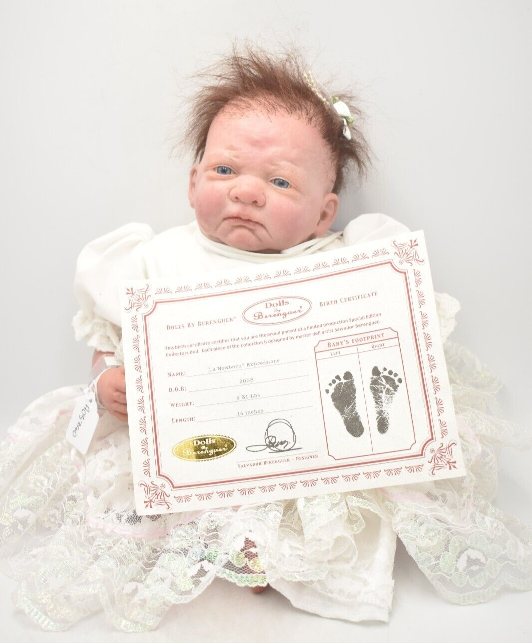 Vintage Reborn Berenguer Baby Girl Life Like