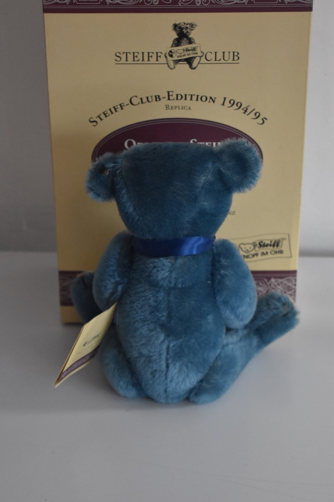 Steiff Club Edition Bear 1994 – 1908 Replica Blue – Limited Edition 420047