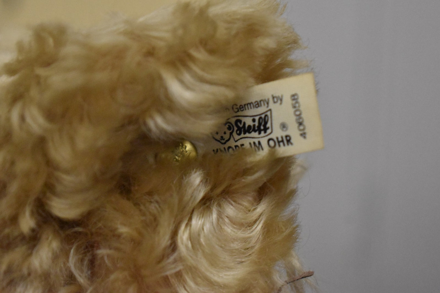 Steiff Teddy Bear 1909 Blonde 65 Replica 1995 406058 Limited Edition