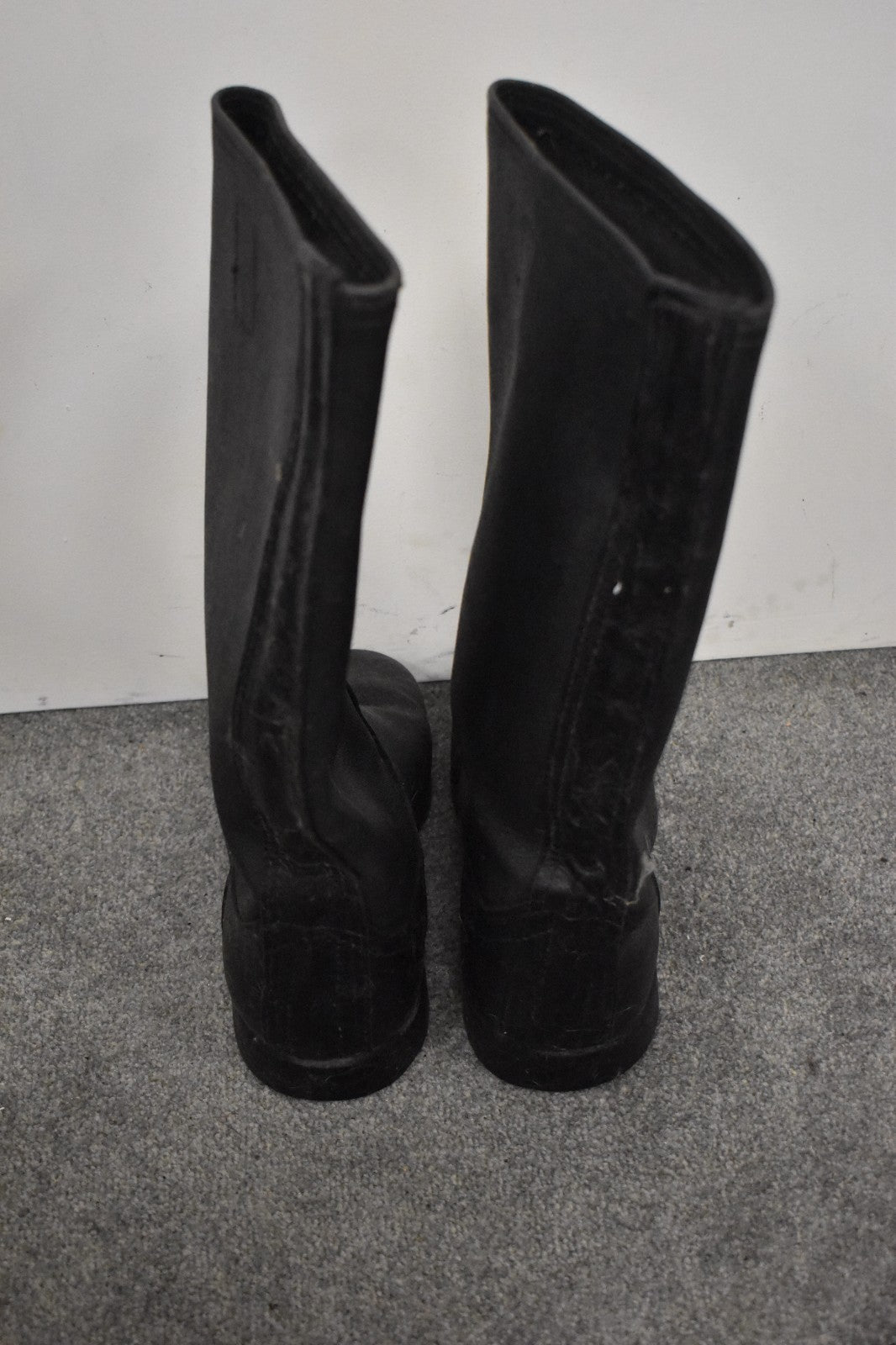 WWII-Type Soviet Red Army Kirzachi Artificial Leather Boots – UK Size 6.5