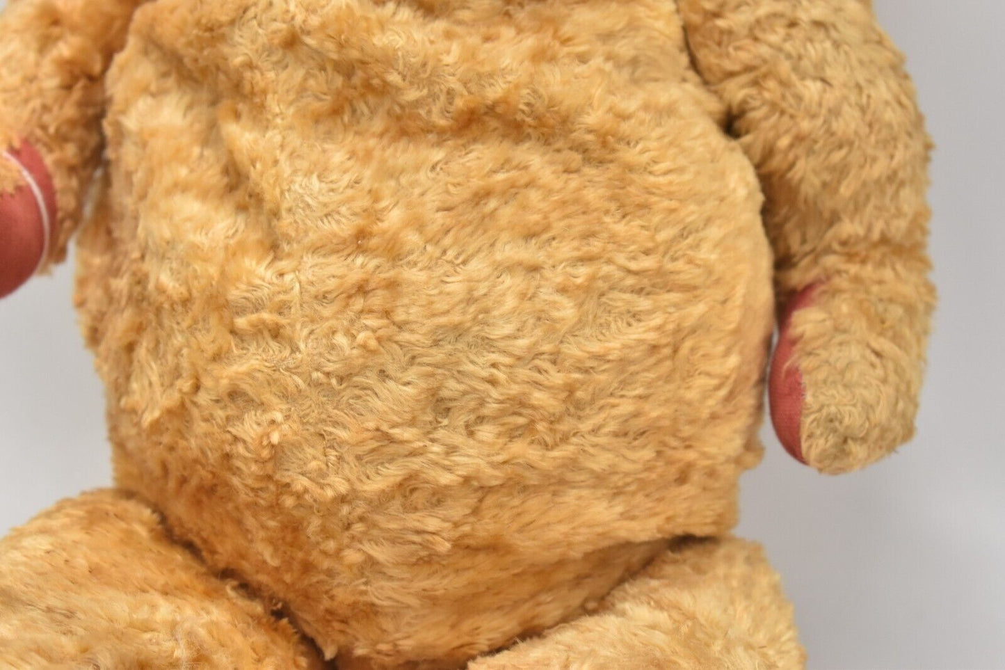 Vintage 1940s Mohair Teddy Bear – Fully Jointed, Wood Wool Stuffed – 54cm