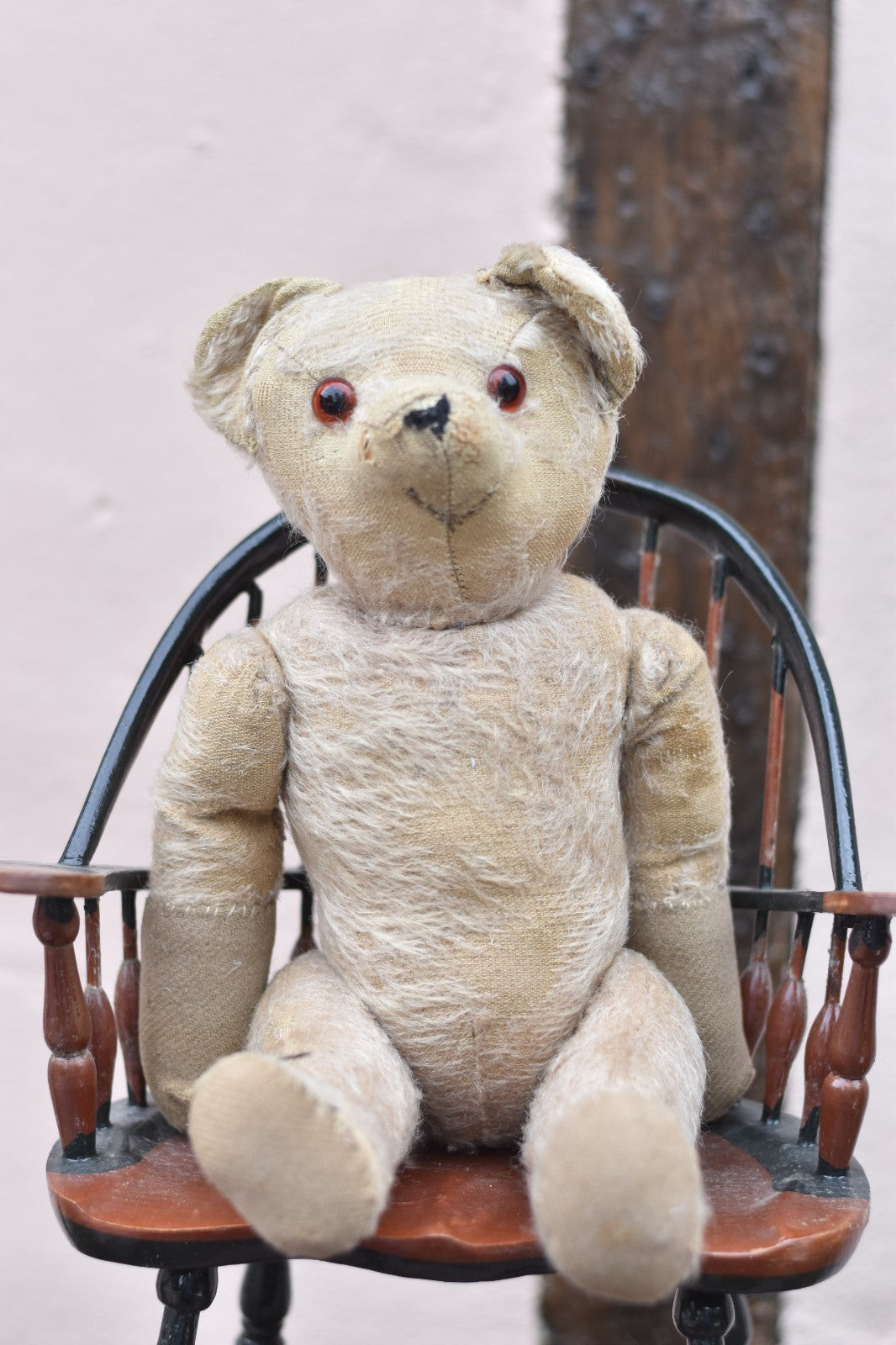 Vintage 1920s English Mohair Teddy Bear 36cm Antique Collectible