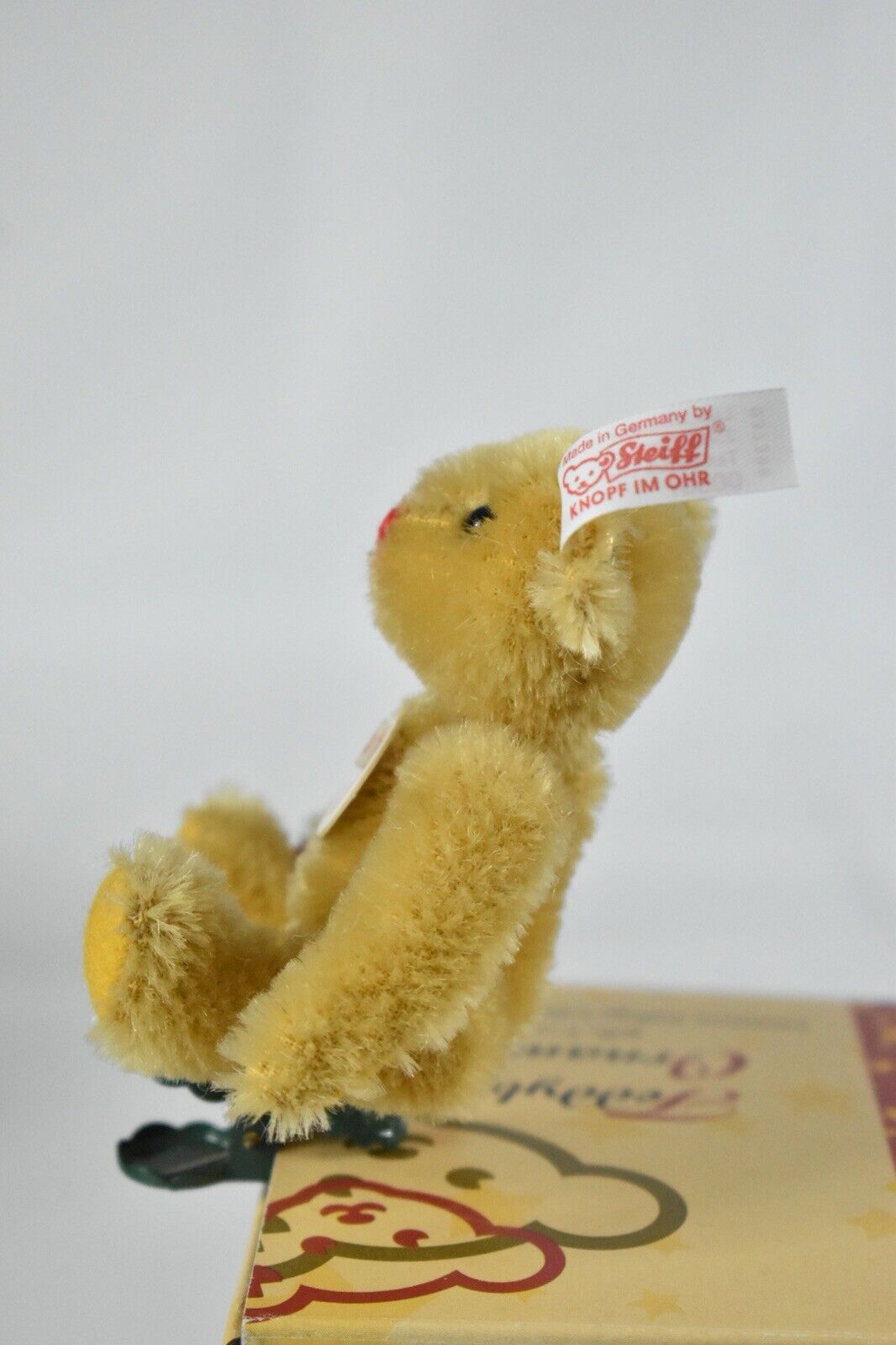 Steiff 2006 Christmas Bear With Bell Clip On Tree Ornament Retired 037399