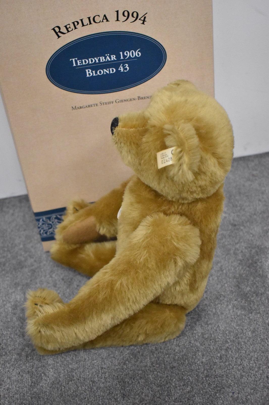Steiff 1906 Blonde 1994 Replica Teddy Bear 405891 Limited Edition