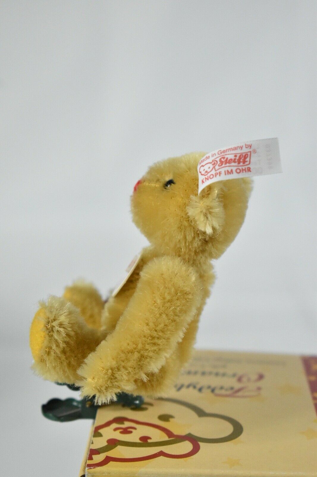 Steiff 2006 Christmas Bear With Bell Clip On Tree Ornament Retired 037399