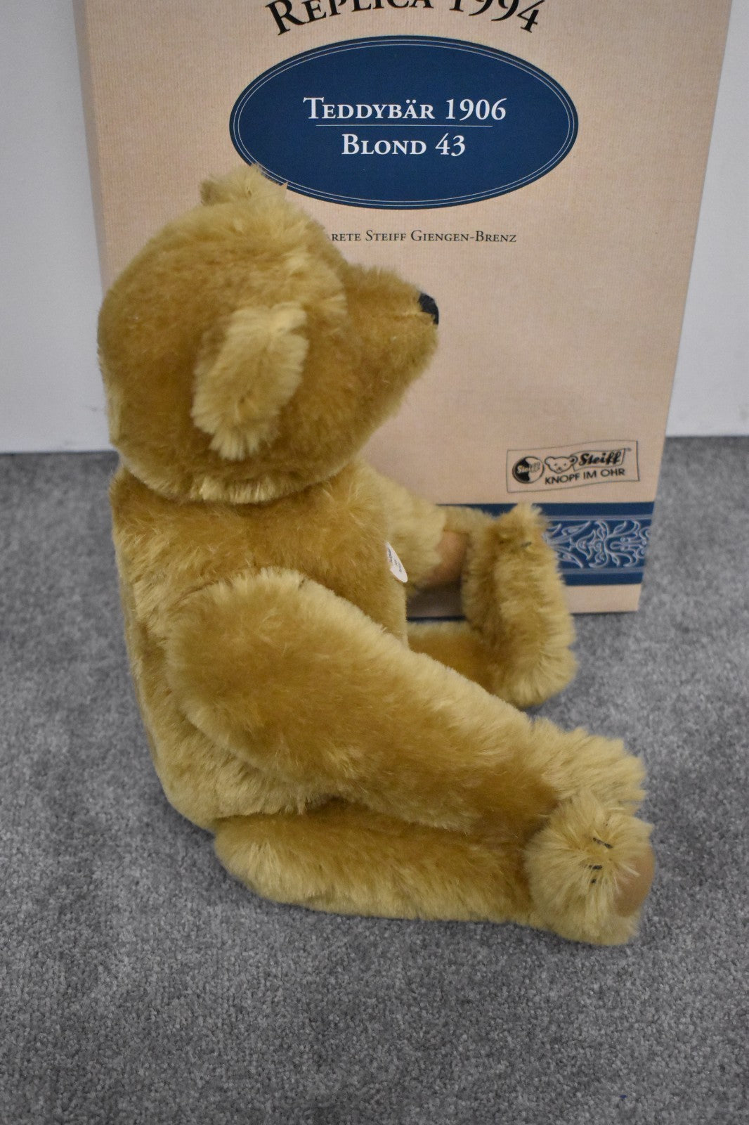 Steiff 1906 Blonde 1994 Replica Teddy Bear 405891 Limited Edition