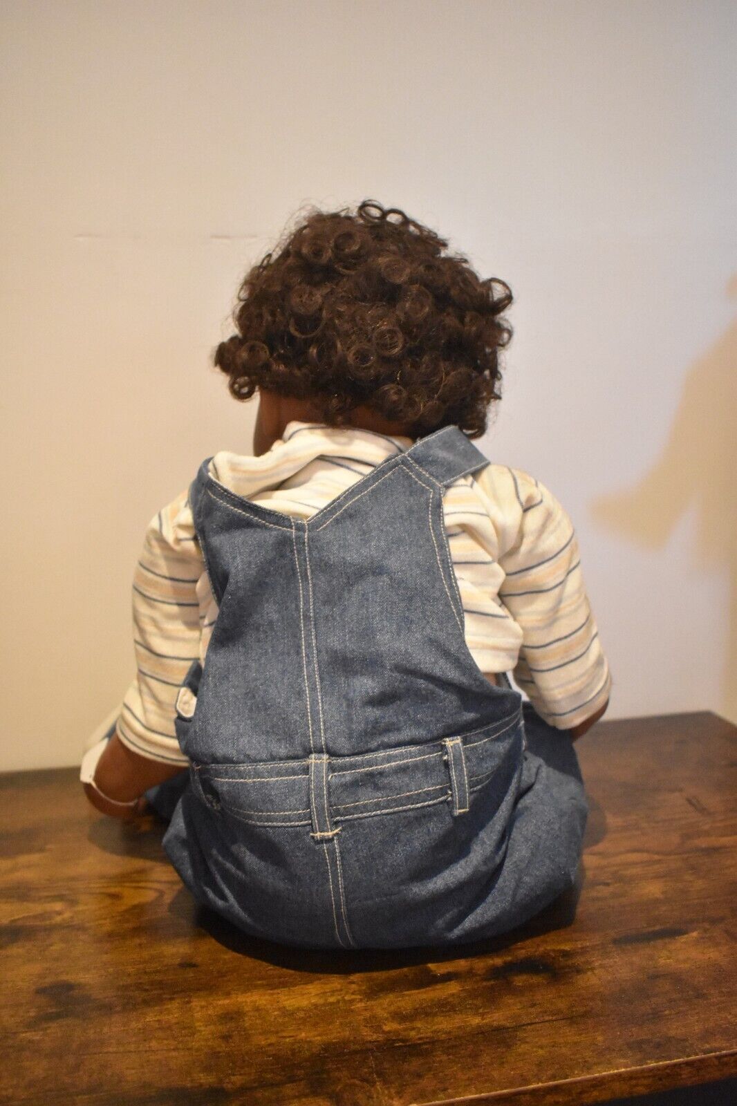Vintage Monika Peter-Leicht Artist Doll – Jonny, Lifelike Black Toddler, Limited Edition, 70cm