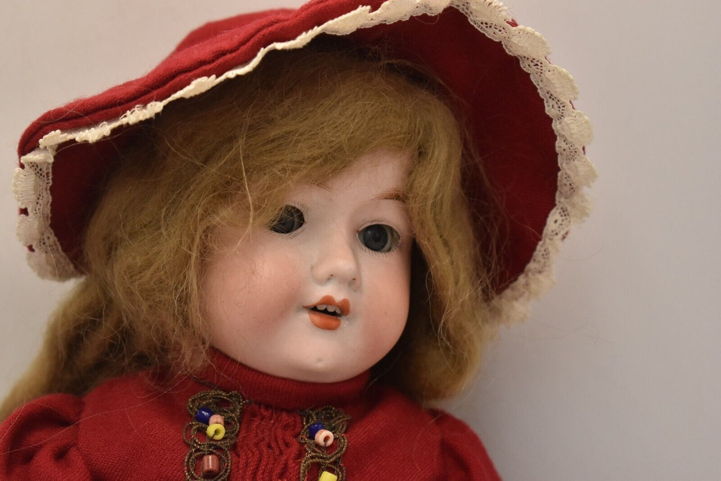 Antique Armand Marseille German 390 1 1/2 M Doll – Original Hair & Sleeping Eyes