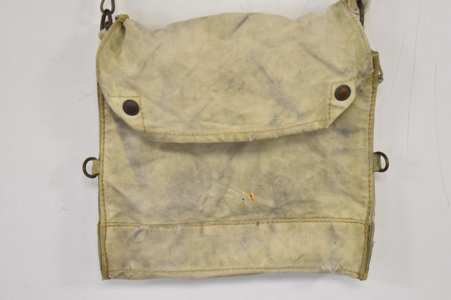 British Army WWII Gas Mask Bag – Respirator Haversack Mk V (Mark 5) – 1937 MECO