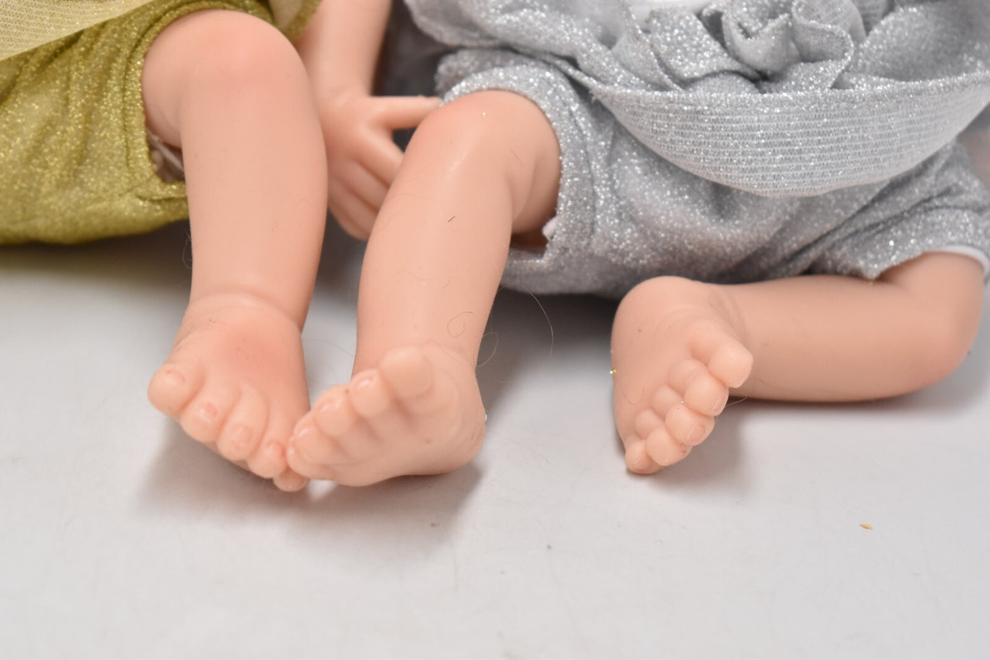 Vintage Ashton-Drake “Silver and Gold Twins” Baby Girl Doll Set by Linda Murray