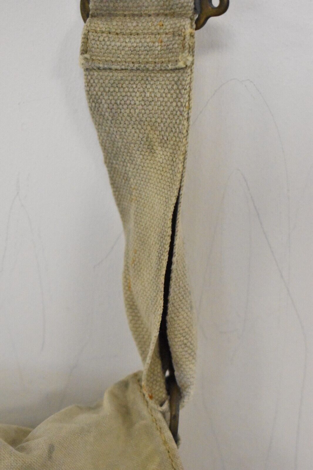 British Army WWII Gas Mask Bag – Respirator Haversack Mk V (Mark 5) – 1937 MECO