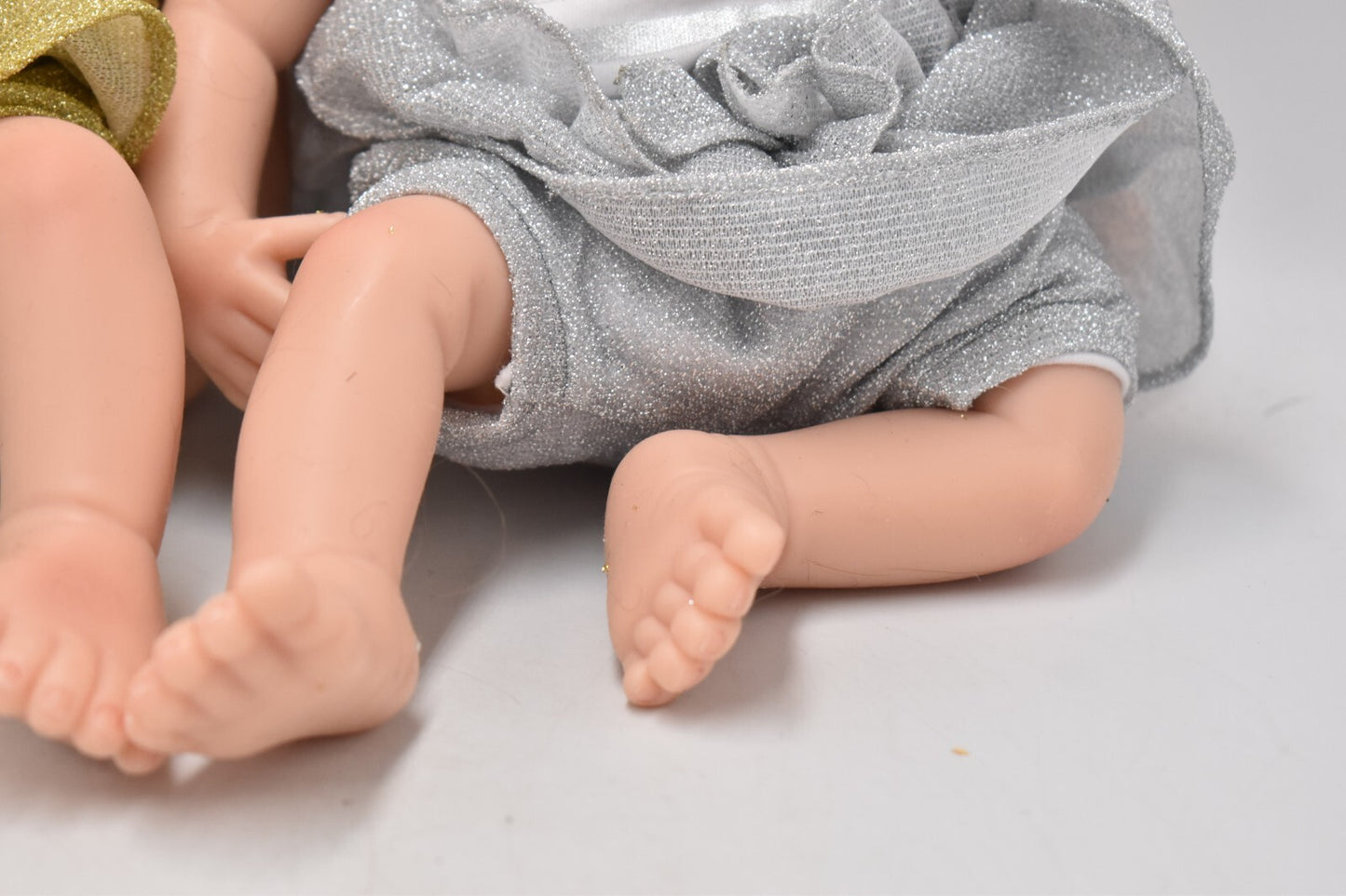 Vintage Ashton-Drake “Silver and Gold Twins” Baby Girl Doll Set by Linda Murray