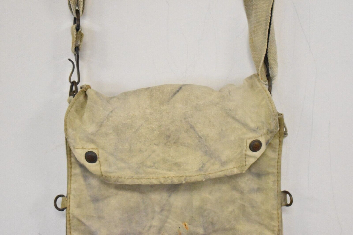 British Army WWII Gas Mask Bag – Respirator Haversack Mk V (Mark 5) – 1937 MECO