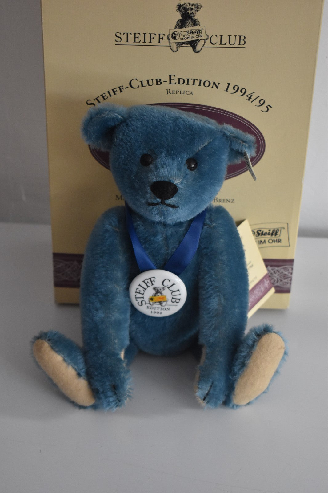 Steiff Club Edition Bear 1994 – 1908 Replica Blue – Limited Edition 420047