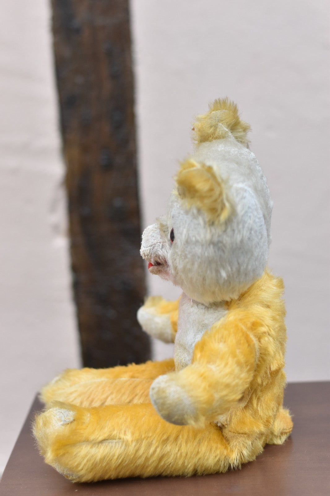 Vintage 1950s Tara Toys Mohair Teddy Bear 38cm, Laughing Teddy Bear Open Mouth
