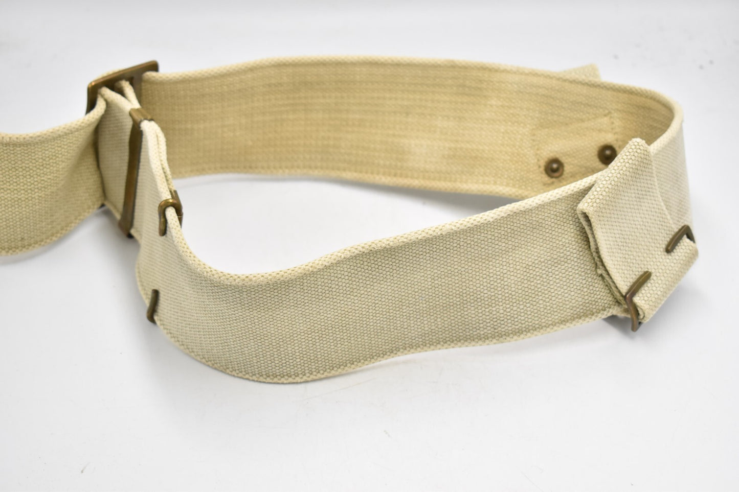 Original WWI British Army 1908 Pattern Webbing Belt – Max Length 42"