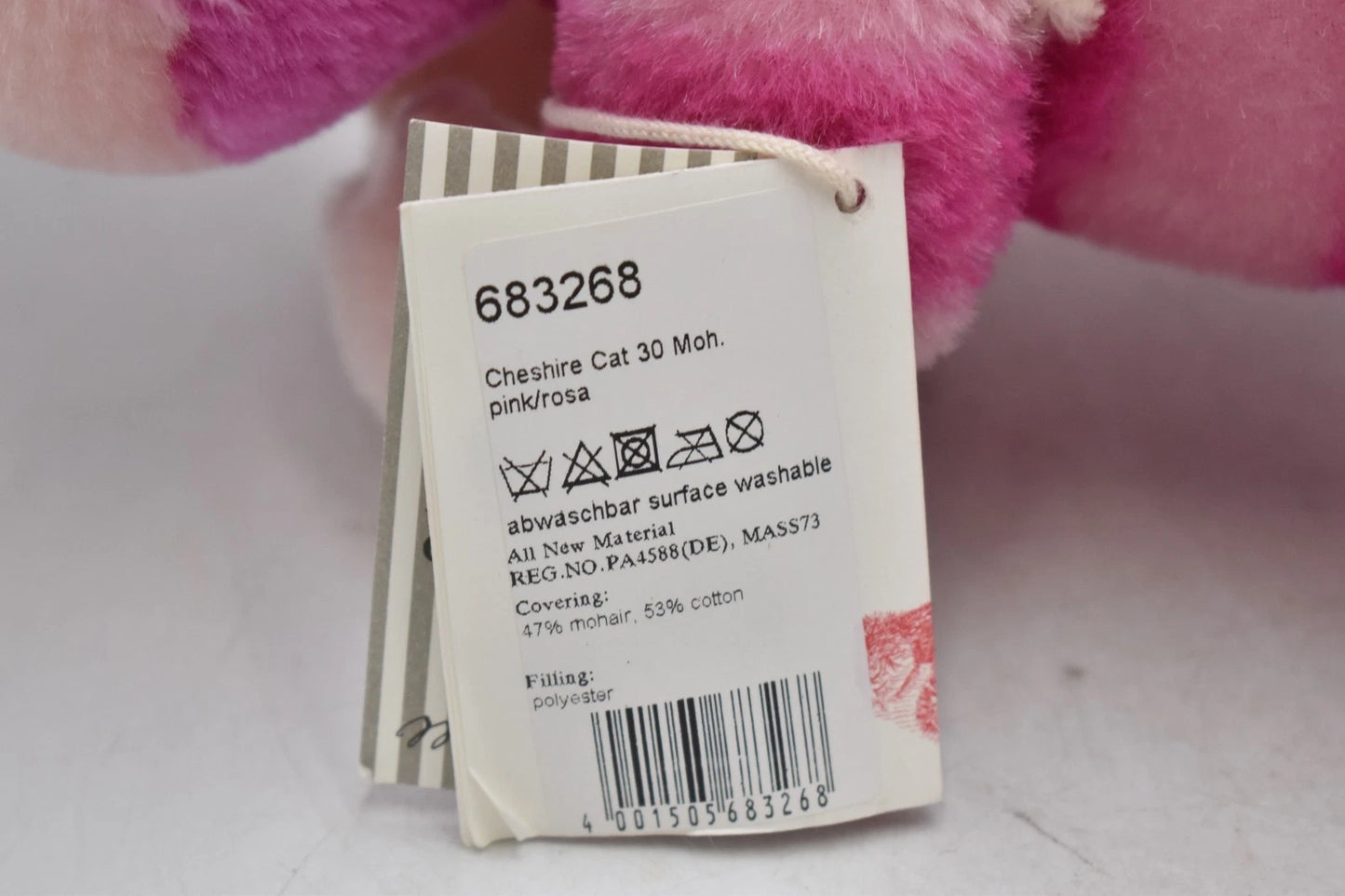 Steiff Disney Cheshire Cat 683286 Limited Edition 59/1000 Mohair Retired Boxed