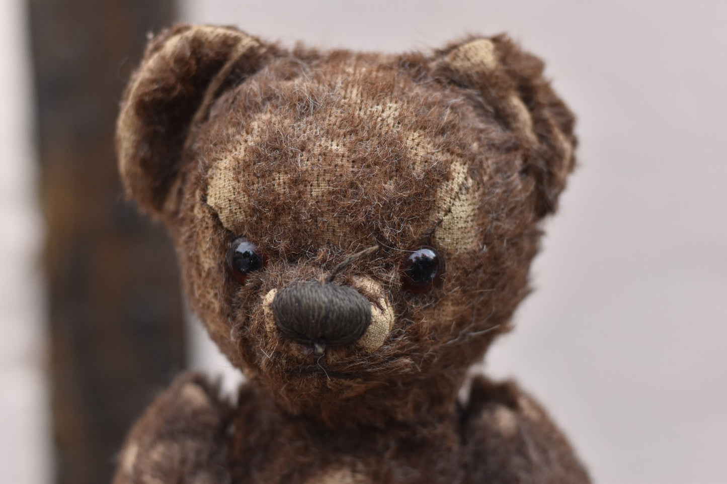 Vintage 1960s Chad Valley Alpaca Teddy Bear 35cm, Dark Brown
