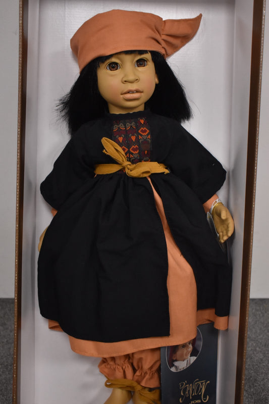 VintageLarge D'Anton Jos Girl Doll Jade Hard Plastic Life Like Doll Collectible