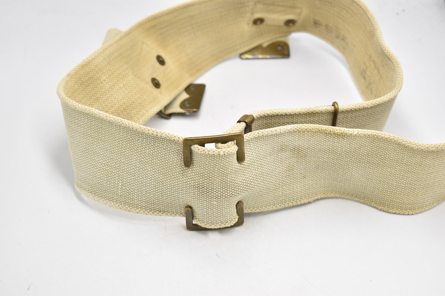Original WWI British Army 1908 Pattern Webbing Belt – Max Length 42"