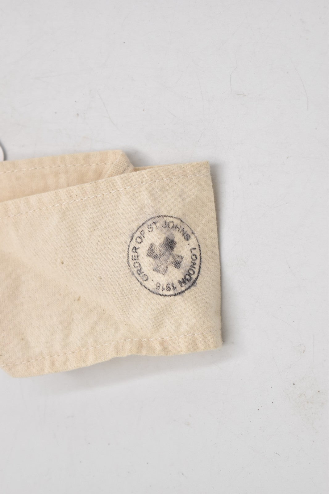British Army WWI Order of St John Medical Armband – Dated London 1916