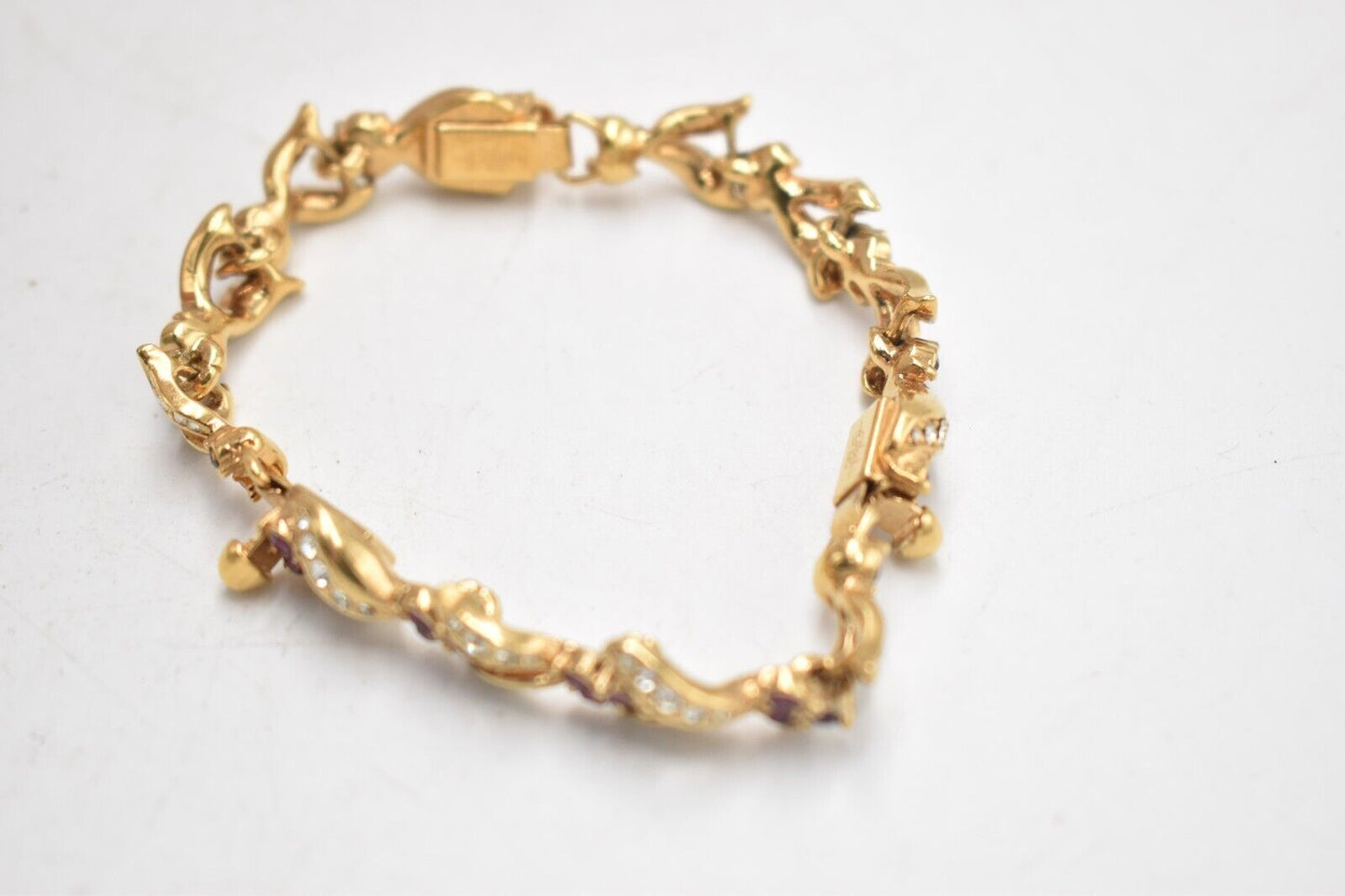 Vintage Attwood & Sawyer Swarovski Crystal Amethyst Windermere Bracelet