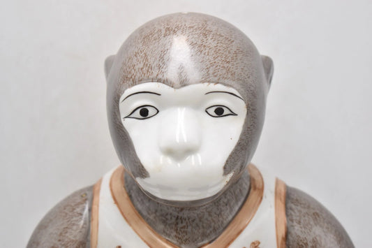 Vintage 1980s Andrea By Sadek Chinoiserie Monkey Figurine Statue Large 30cm