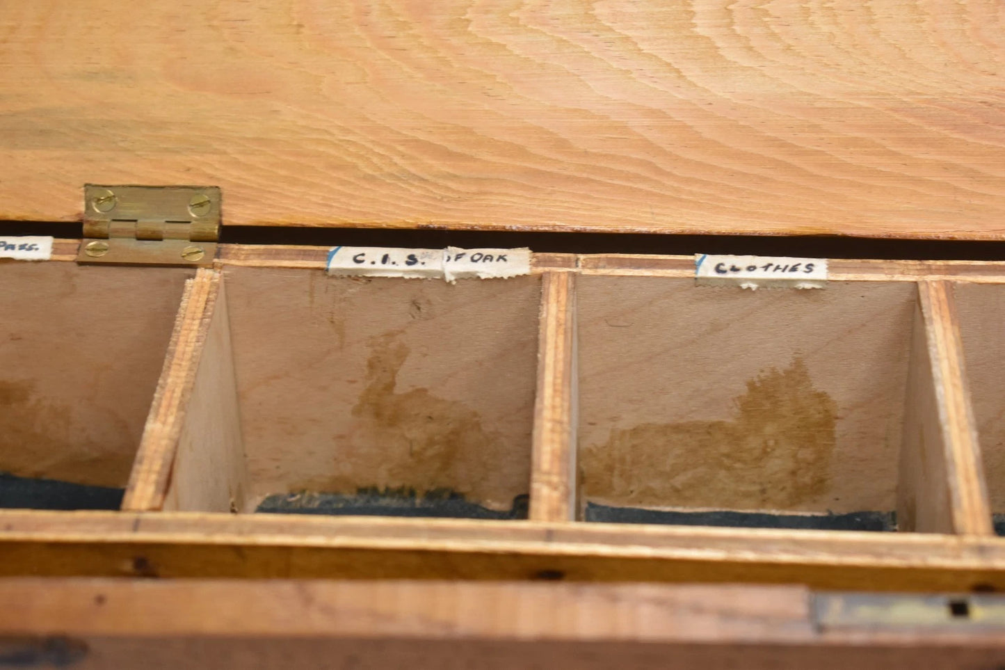 Antique Edwardian Oak Officers Military Campaign Storage Work Box