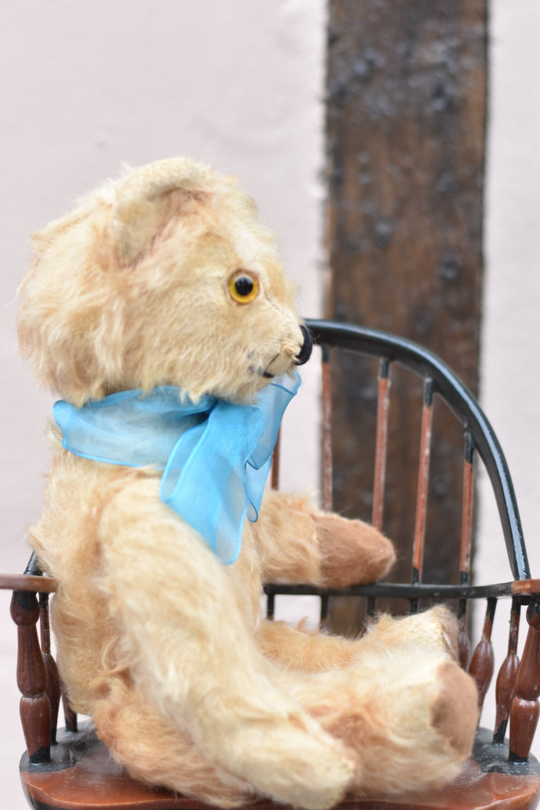 Vintage 1930s Merrythought Mohair Teddy Bear 35cm, Fully Jointed, Glass Eyes