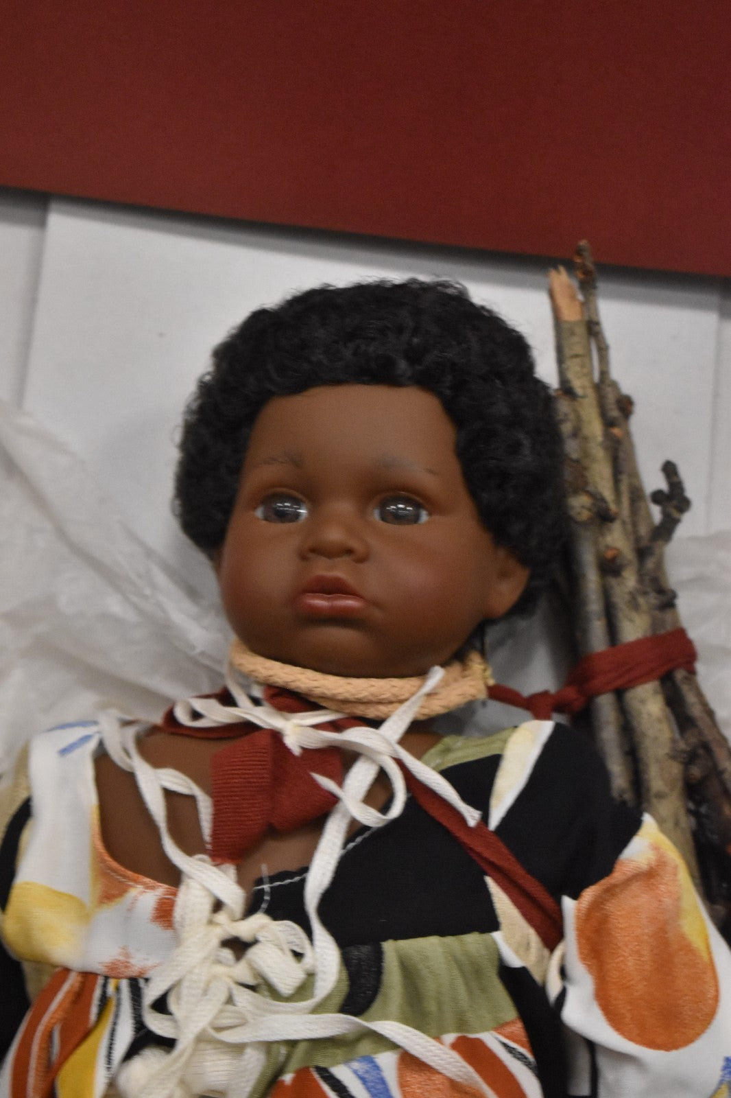 Vintage D'Azucar Tom Black Life-Like Boy Doll Boxed Swing Tag 46cm