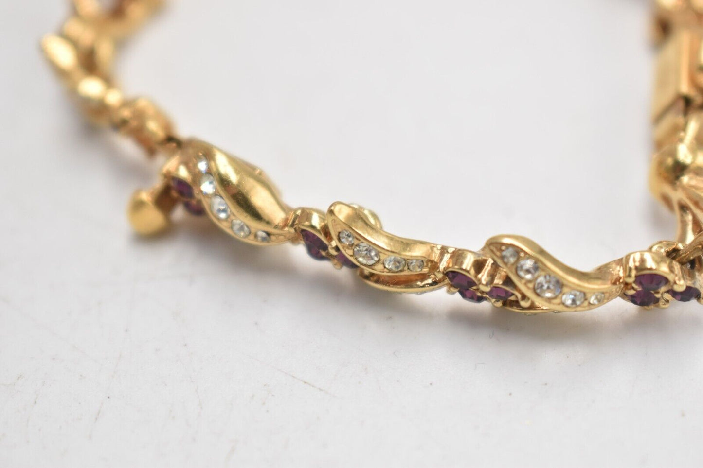 Vintage Attwood & Sawyer Swarovski Crystal Amethyst Windermere Bracelet