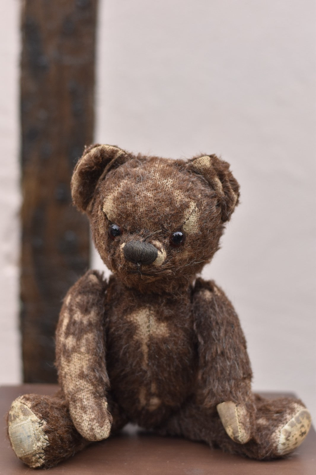Vintage 1960s Chad Valley Alpaca Teddy Bear 35cm, Dark Brown