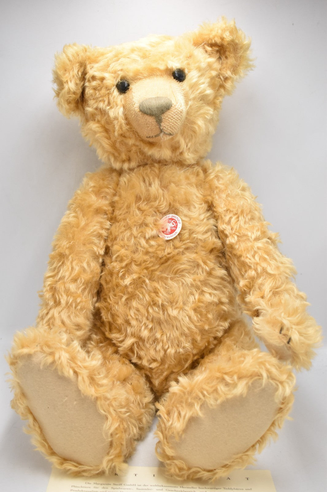 Steiff Baerle 43 PAB 1904 Replica Teddy Bear Mohair 404153