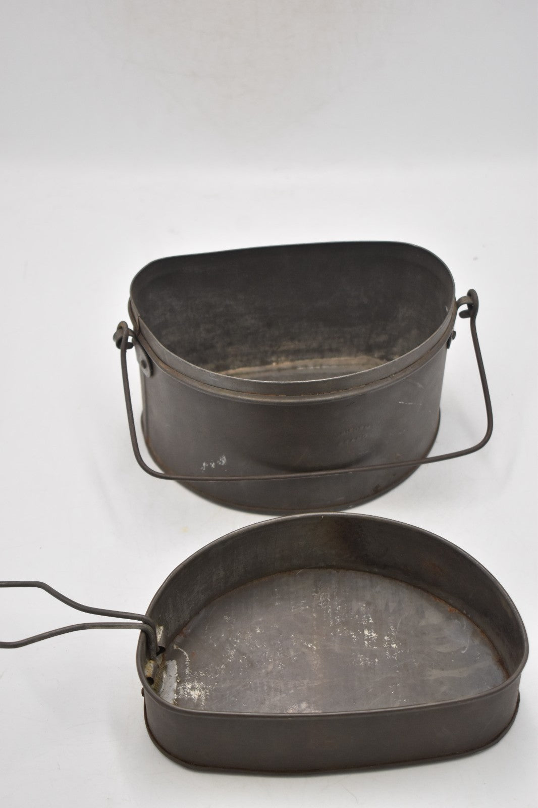 British Army WWI D-Shape Billy Mess Tin – Stamped Uniform Brand