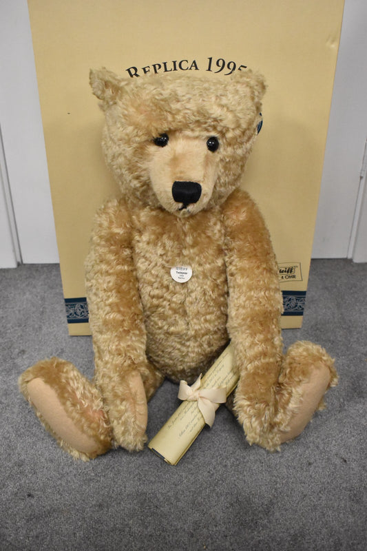 Steiff Teddy Bear 1909 Blonde 65 Replica 1995 406058 Limited Edition