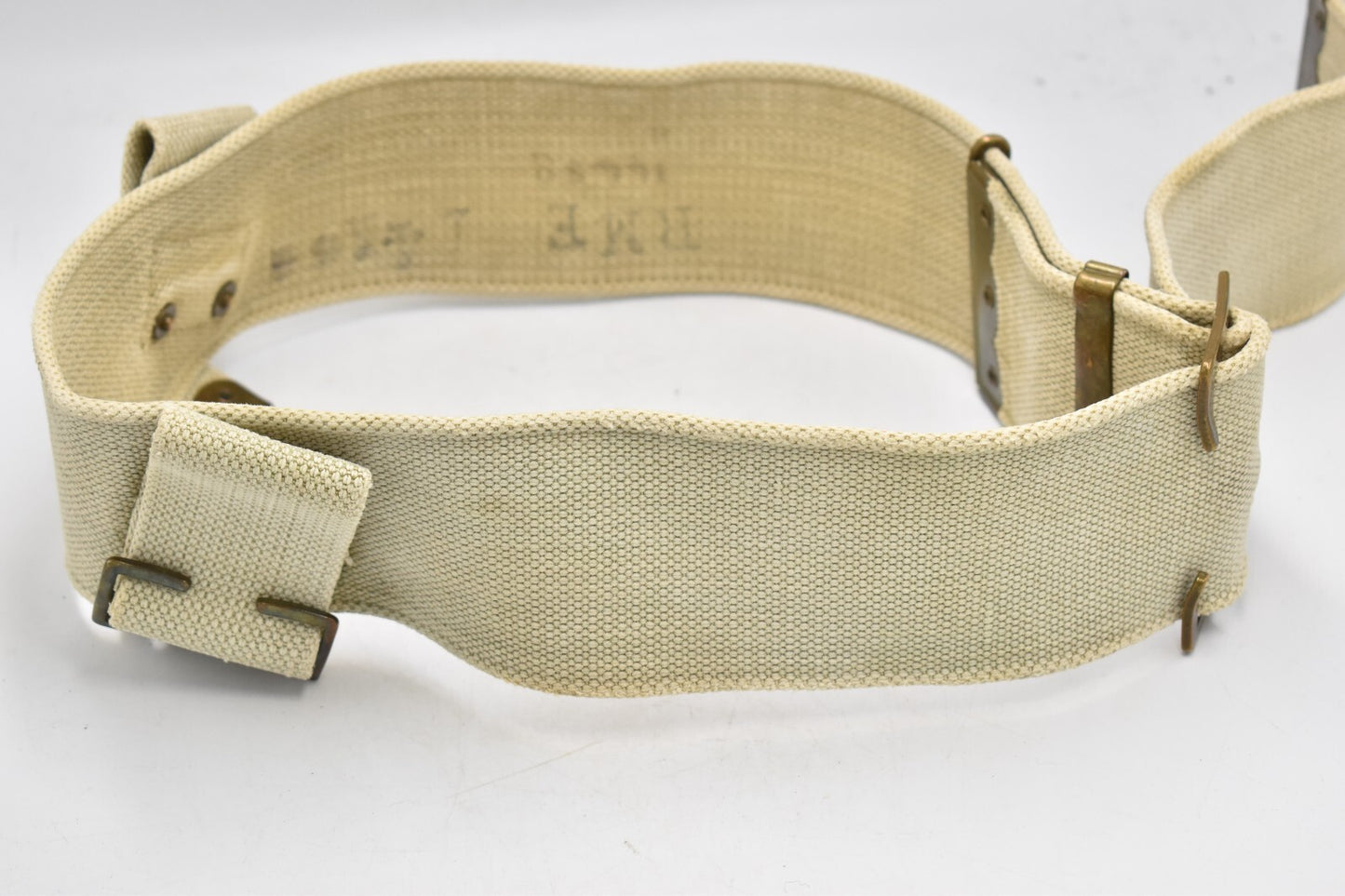 Original WWI British Army 1908 Pattern Webbing Belt – Max Length 42"