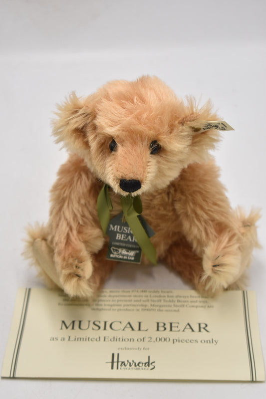 Steiff Harrods 1905 Replica Musical Bear 650369 – 1990 Limited Edition