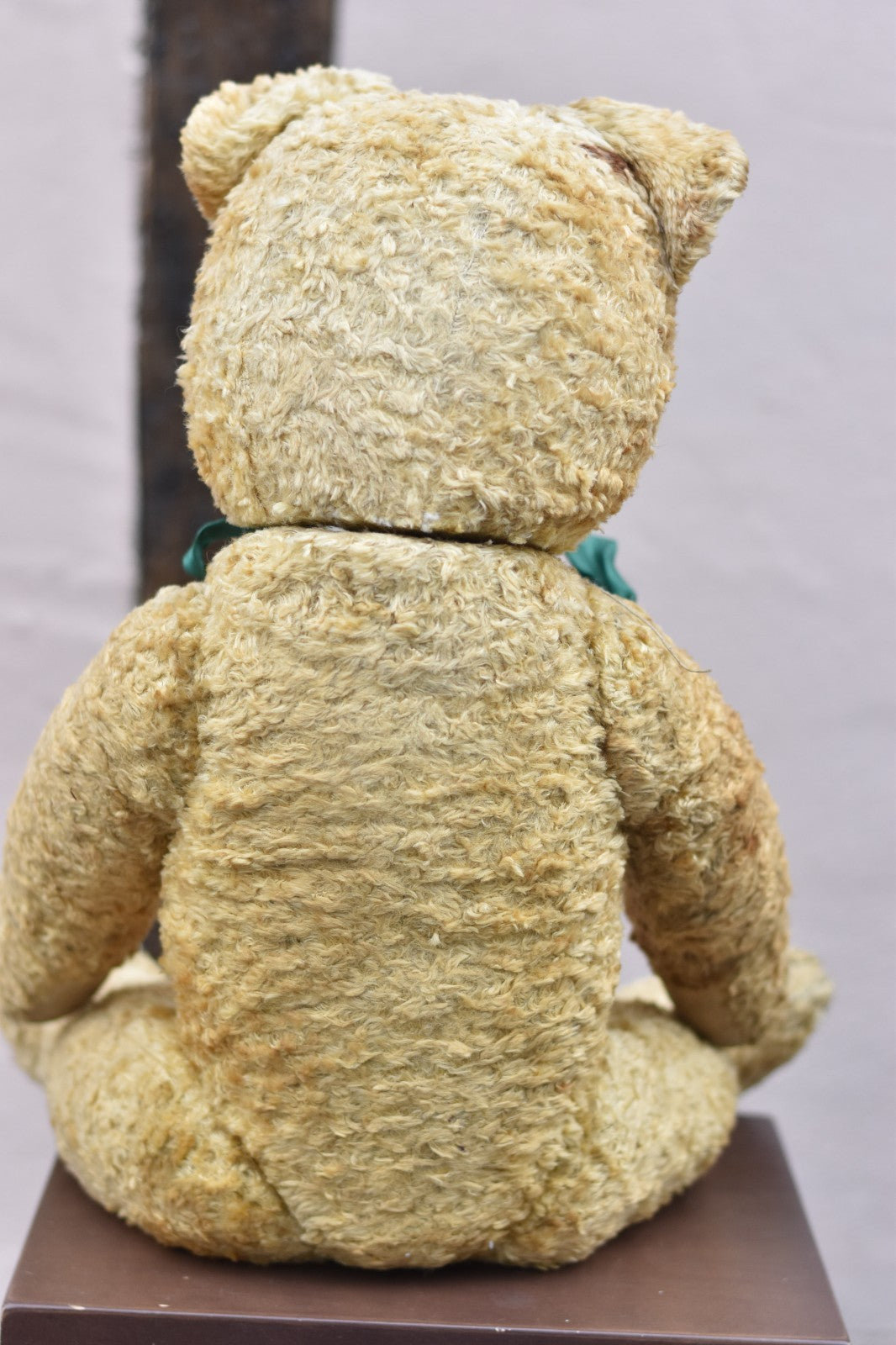 Vintage 1950s Large European Silk Plush Teddy Bear 60cm, Glass Eyes