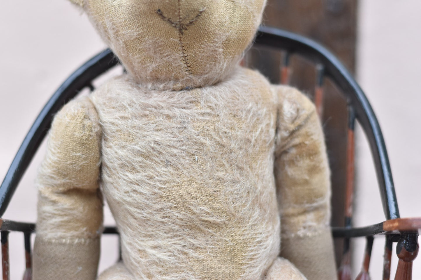 Vintage 1920s English Mohair Teddy Bear 36cm Antique Collectible