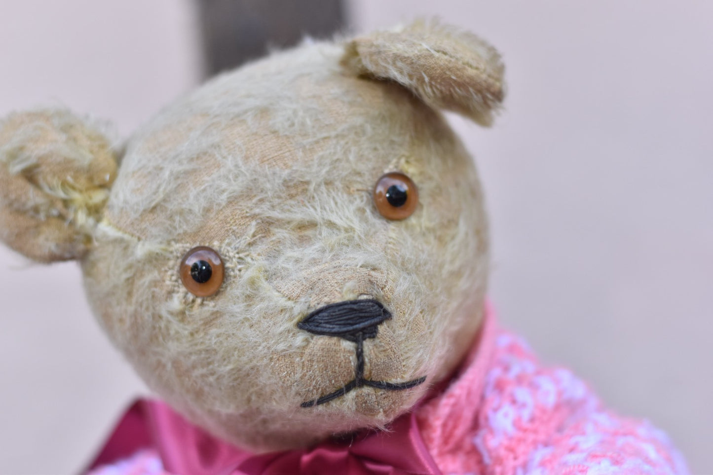 Vintage 1940s Chiltern Mohair Teddy Bear 52cm, Fully Jointed English Collectible