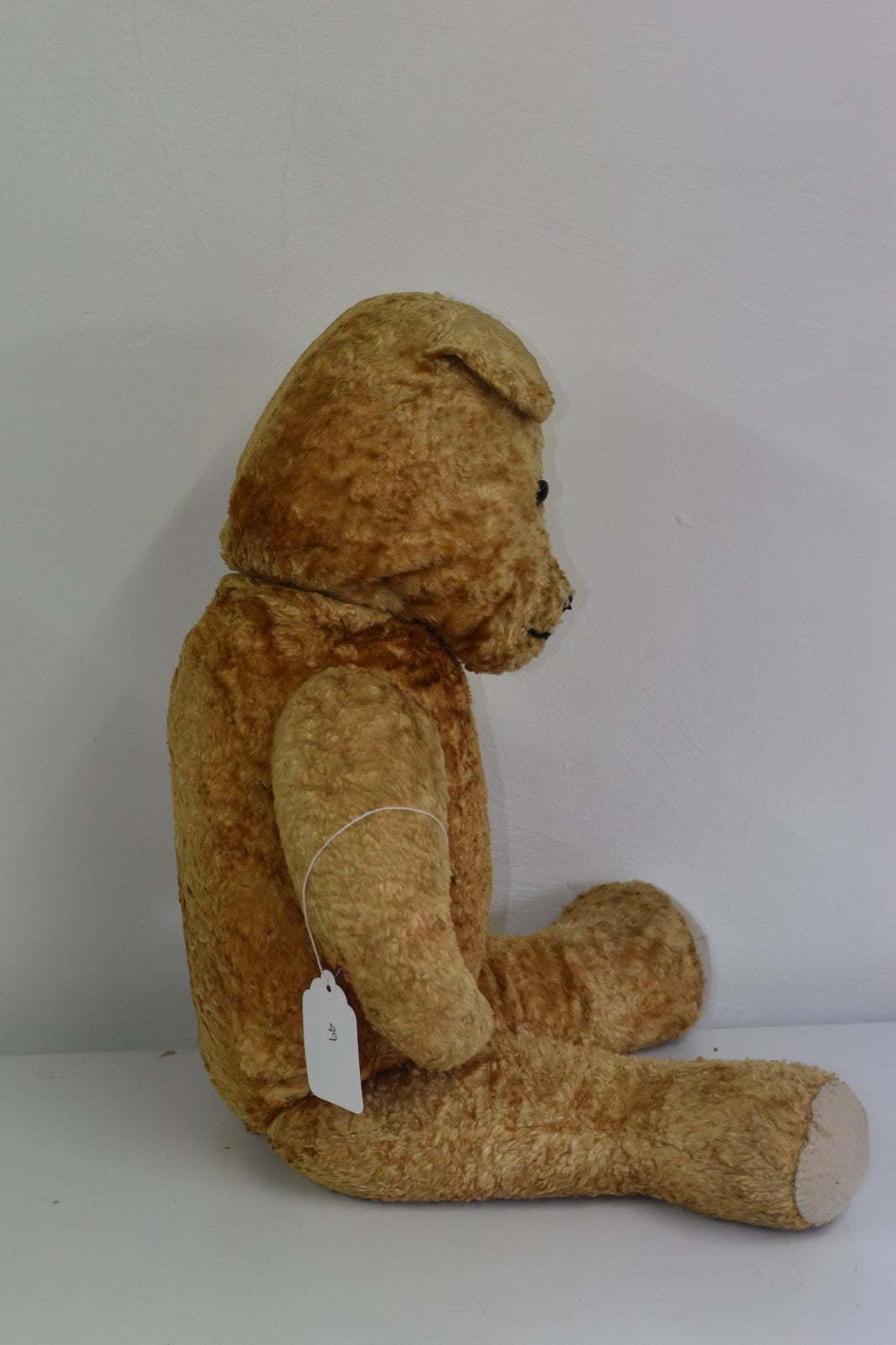 Vintage 1950s European Silk Plush Extra Large Teddy Bear 70cm