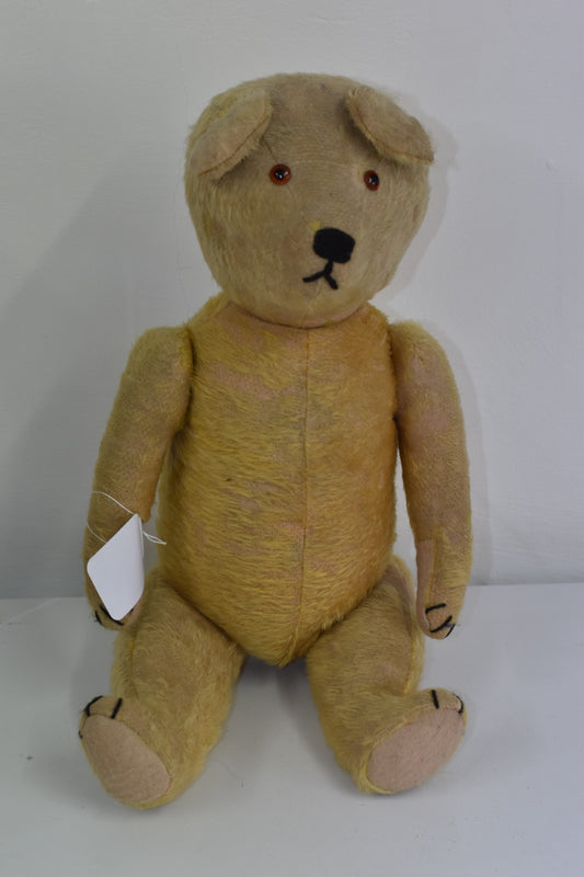 Vintage 1940s English Mohair Teddy Bear 60cm