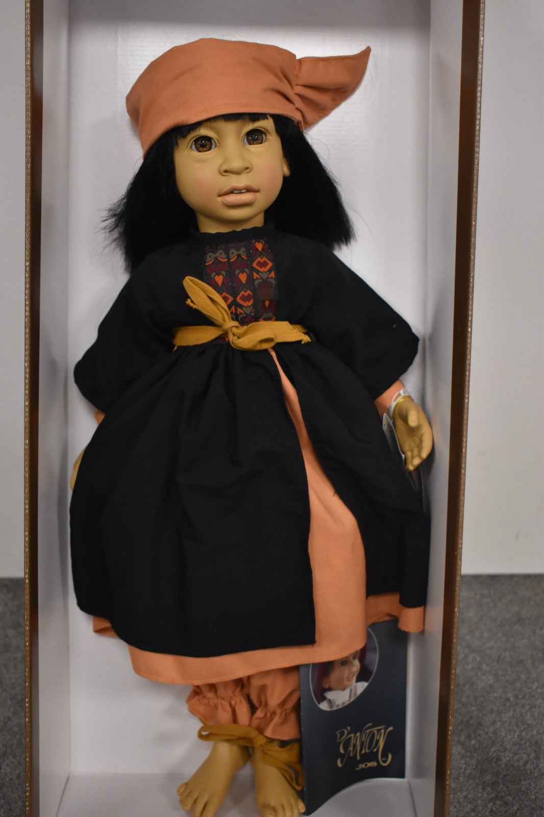 VintageLarge D'Anton Jos Girl Doll Jade Hard Plastic Life Like Doll Collectible